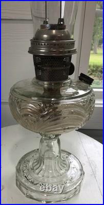 Vtg Aladdin Nu Type B Kerosene Lamp. Washington Drape /Original Aladdin Chimney