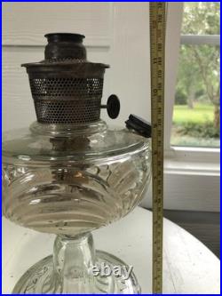 Vtg Aladdin Nu Type B Kerosene Lamp. Washington Drape /Original Aladdin Chimney