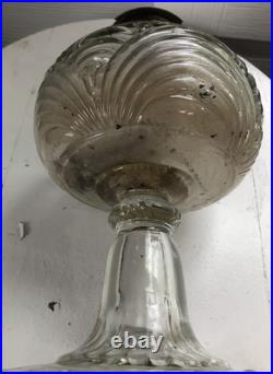 Vtg Aladdin Nu Type B Kerosene Lamp. Washington Drape /Original Aladdin Chimney