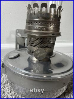 Vtg Aladdin Railroad Caboose Train Lamp Kerosene Mantle Lantern With Wall Mount