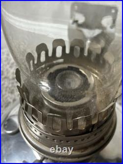 Vtg Aladdin Railroad Caboose Train Lamp Kerosene Mantle Lantern With Wall Mount