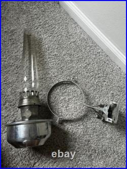 Vtg Aladdin Railroad Caboose Train Lamp Kerosene Mantle Lantern With Wall Mount