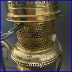 Vtg Aladdin Student Lamp Kerosene Oil With Optional Electric Kit Glass Shade 32