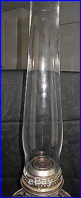 Vtg Aladdin Washington Drape Clear Glass Oil/kerosene Lampmodel C