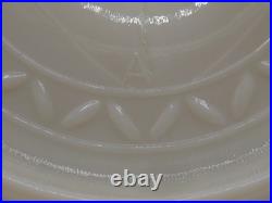 Vtg Aladdin White Alacite Glass Lincoln Tall Drape Oil Lamp withModel B Burner #1