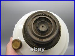 Vtg Aladdin White Alacite Glass Lincoln Tall Drape Oil Lamp withModel B Burner #2 Vtg Aladdin White Alacite Glass Lincoln Tall Drape Oil Lamp withModel B Burner #2