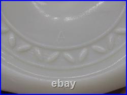 Vtg Aladdin White Alacite Glass Lincoln Tall Drape Oil Lamp withModel B Burner #2