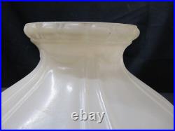 Vtg Aladdin oil Lamp CORINTHIAN, Satin Glass Shade, Model B burner lox-on chim