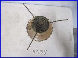 Vtg Aladdin oil Lamp CORINTHIAN, Satin Glass Shade, Model B burner lox-on chim