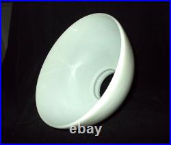 Vtg Aladdincoleman Rayo 10 White Glass Oil Lamp Shade9 3/4 Fitter