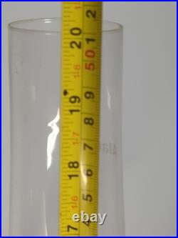 Vtg Antique Aladdin Oil lamp & Cast Iron Wall Mount diamond square glass Chimney