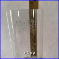 Vtg Antique Americana Shade Aladdin Electrified Oil Lamp With Aladdin Chimney #12