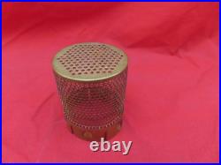 Vtg Antique Brass Aladdin Oil Lamp Bug Insect Screen Lamp Part For Loxon Chimney