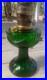 Vtg Emerald Green Lincon Drape Aladdin Oil/kerosine Lamp Model B Lts022