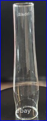 Vtg Pink Alacite Glass Aladdin Lincoln Drape Oil Lamp No Shade Type Model B