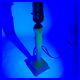 Vtg Uranium Aladdin Ivory Alacite Boudoir Candlestick Table Lamp G23 40s