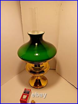 W. T. Kirkman Nouveau Solid Brass Parlor Lamp with#500 Burner USA