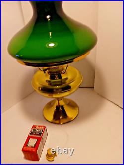 W. T. Kirkman Nouveau Solid Brass Parlor Lamp with#500 Burner USA