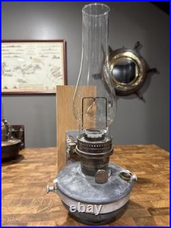WWII Era Aladdin Model B Marine Ship Lamp with Gimbal Mount