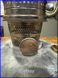 WWII Era Aladdin Model B Marine Ship Lamp with Gimbal Mount