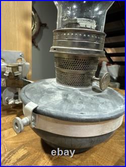 WWII Era Aladdin Model B Marine Ship Lamp with Gimbal Mount