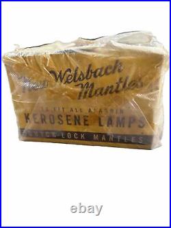 Welsbach Kerosene Mantle Fits Aladdin Lamp Models B A and 12 NOS Case of 12