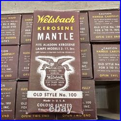 Welsbach Kerosene Mantles Aladdin Lamps Lot Of 10 WithBox Aladdin Lamps 3-11