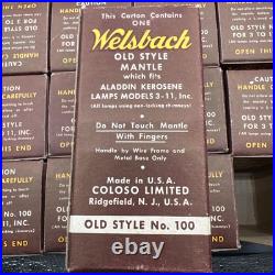 Welsbach Kerosene Mantles Aladdin Lamps Lot Of 10 WithBox Aladdin Lamps 3-11