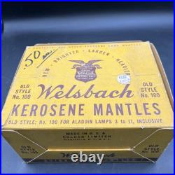 Welsbach Kerosene Mantles Aladdin Lamps Lot Of 10 WithBox Aladdin Lamps 3-11