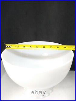 White Milk Glass Student Lamp Shade 10