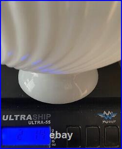 White Milk Glass Swirl 10 Aladdin Hurricane Kerosene Oil Student Lamp Shade
