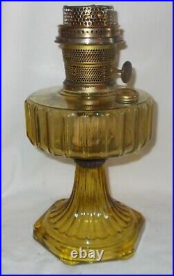 Yellow Brown Corinthian Aladdin Table Lamp